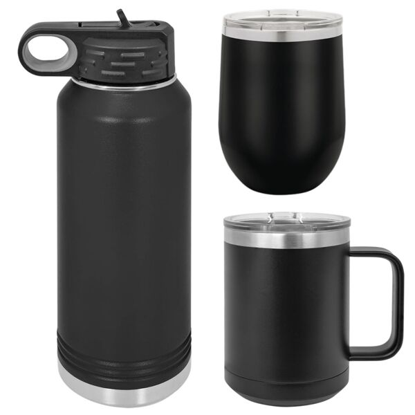  Polar Camel 32oz Water Bottle + 15oz Travel Mug + 12oz Lowball Tumbler Bundle Thumbnail